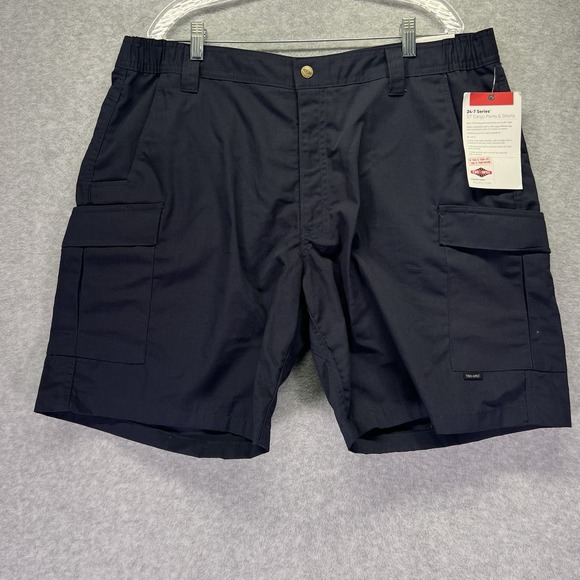 Tru Spec Shorts Mens 42 Navy Blue 24-7 Original Tactical Comfort Cargo Workwear - Picture 1 of 9